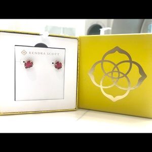 Kendra Scott Tessa Stud Earrings In Burgundy